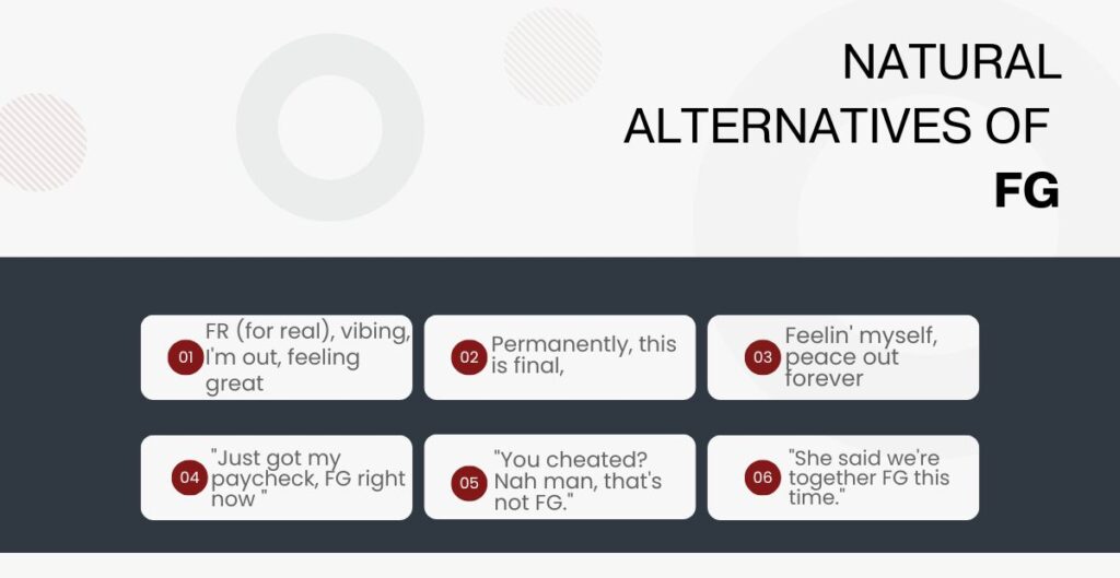 Natural Alternatives to replace FG in text conversations